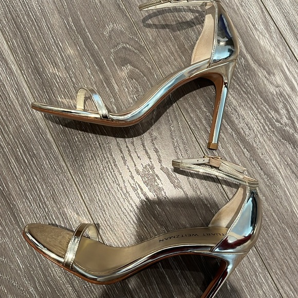 Stuart Weitzman Nudistsong Ankle Strap High-Heel Sandals - Picture 10 of 11